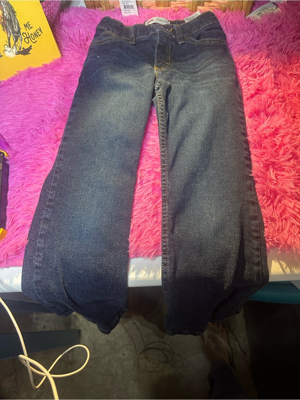 Wrangler dark blue kids boot cut jeans
